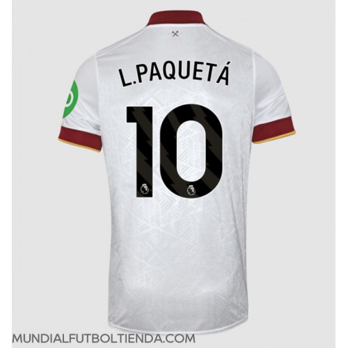 Camiseta West Ham United Lucas Paqueta #10 Tercera Equipación Replica 2024-25 mangas cortas